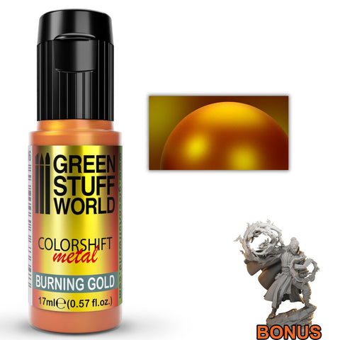 Green Stuff World Colorshift Chameleon Paint Burning Gold 17ml