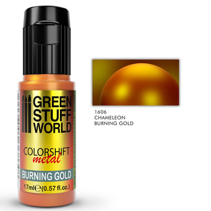 Green Stuff World Colorshift Chameleon Paint Burning Gold 17ml - view 3