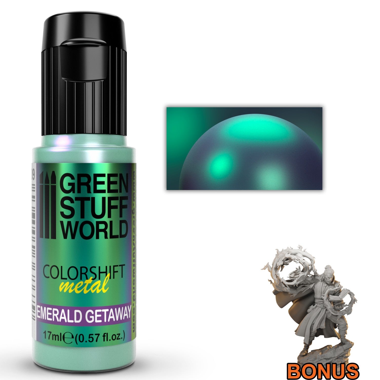 Green Stuff World Colorshift Chameleon Paint Emerald Getaway 17ml