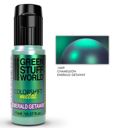 Green Stuff World Colorshift Chameleon Paint Emerald Getaway 17ml - view 3