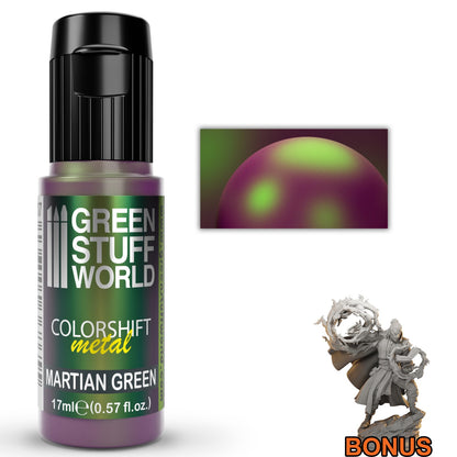 Green Stuff World Colorshift Chameleon Paint Martian Green 17ml
