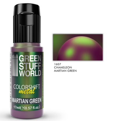 Green Stuff World Colorshift Chameleon Paint Martian Green 17ml - view 3