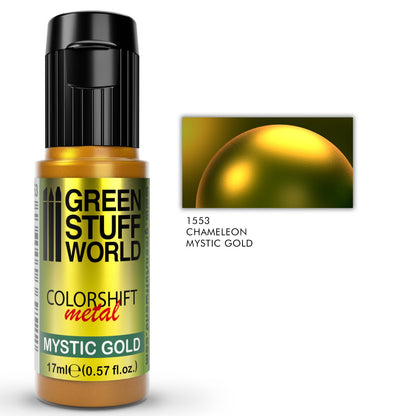 Green Stuff World Colorshift Chameleon Paint Mystic Gold 17ml - view 3