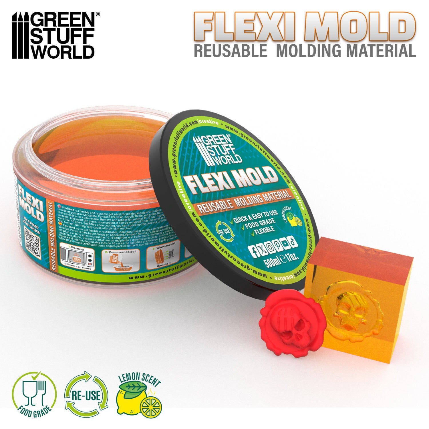 Green Stuff World Flexi Mold - Reusable Molding Material 500ml - view 3