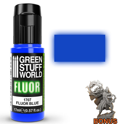 Green Stuff World Fluor Paint Blue 17ml