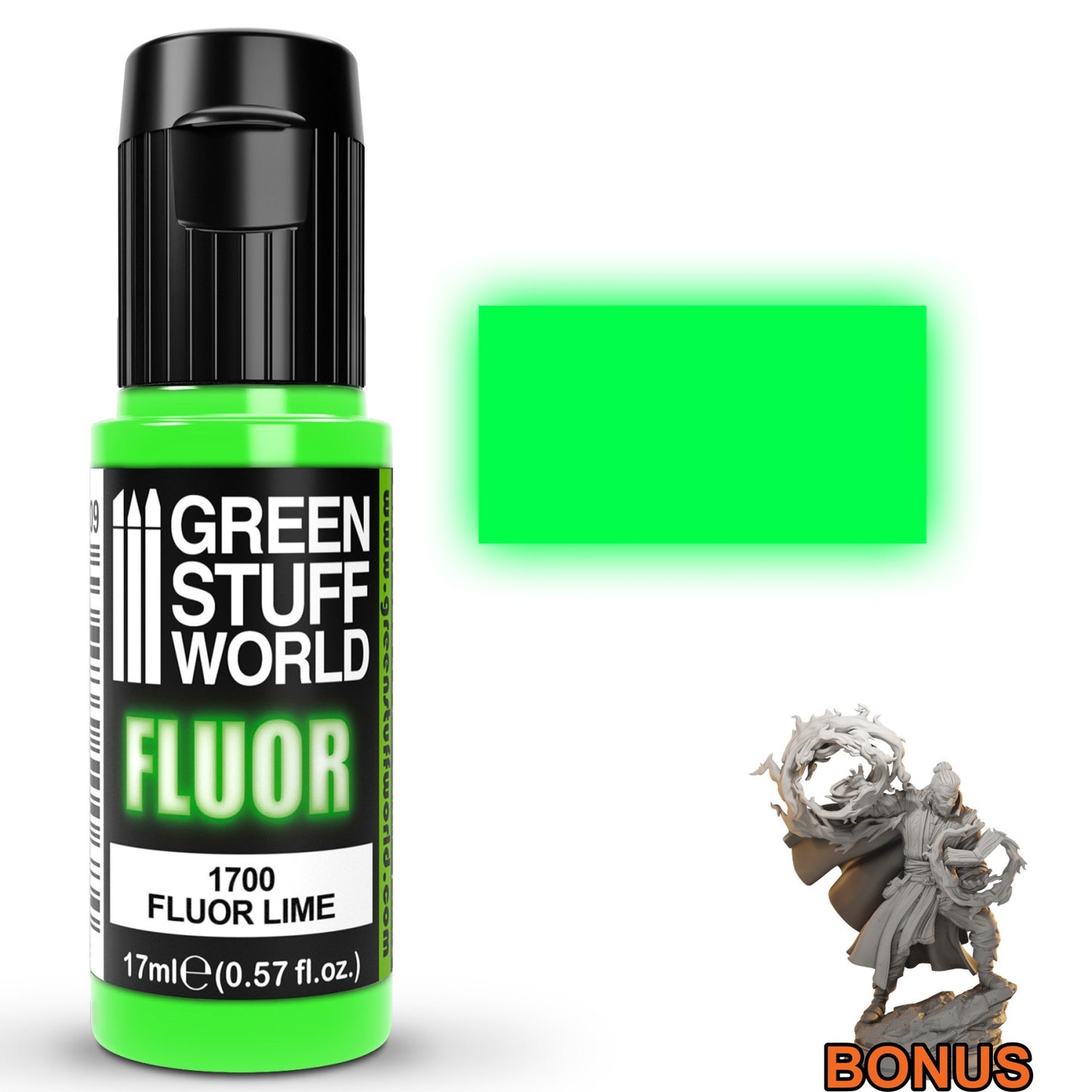Green Stuff World Fluor Paint Lime 17ml