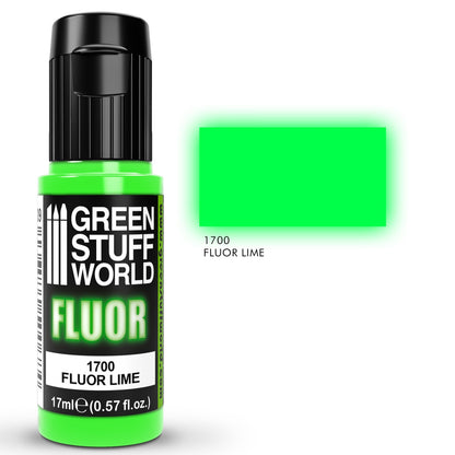 Green Stuff World Fluor Paint Lime 17ml - view 3