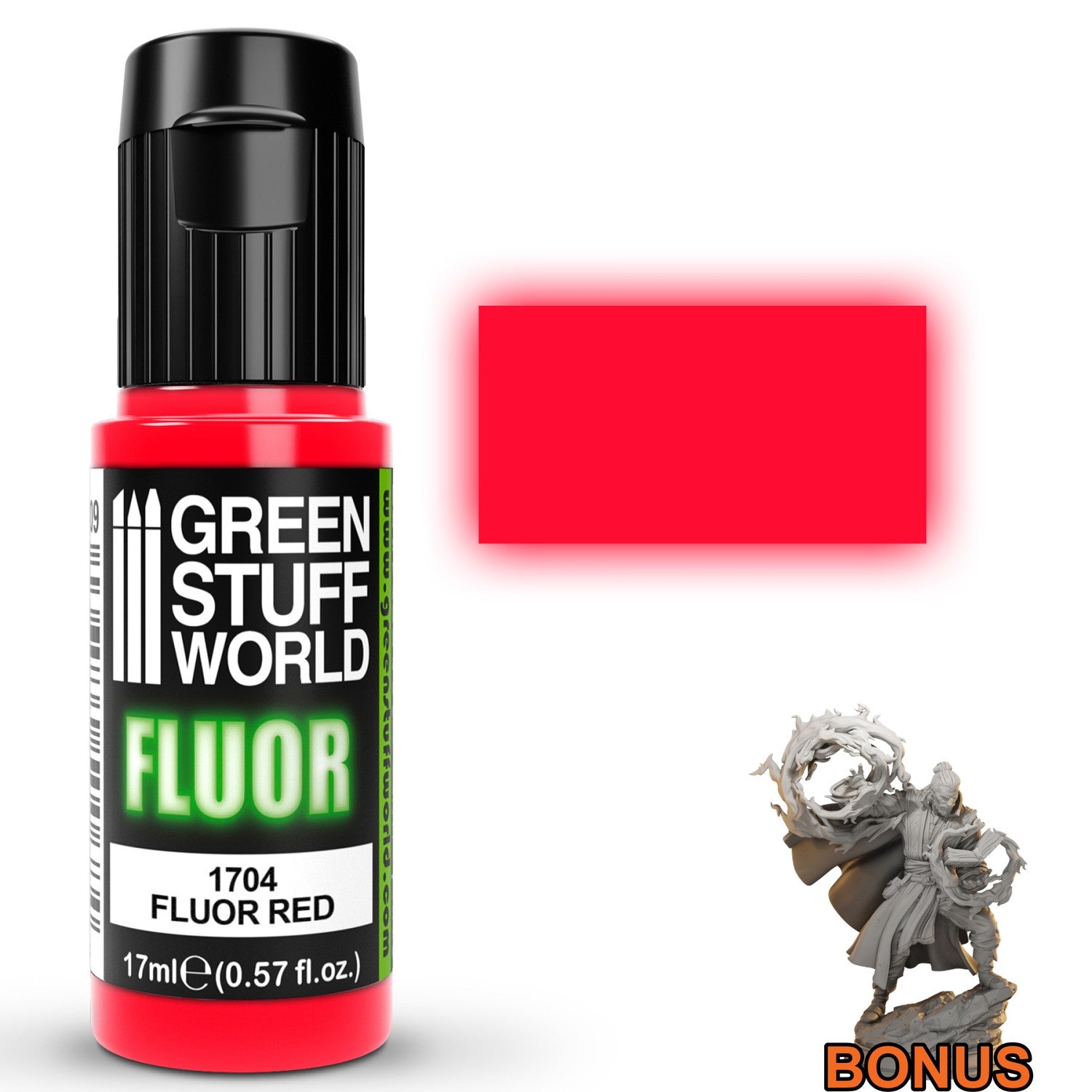 Green Stuff World Fluor Paint Red 17ml