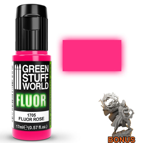 Green Stuff World Fluor Paint Rose 17ml