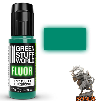Green Stuff World Fluor Paint Turquoise 17ml