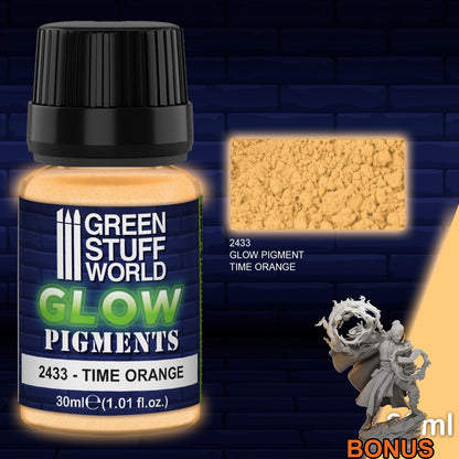 Green Stuff World Glow in the Dark Pigment Time Orange 30ml