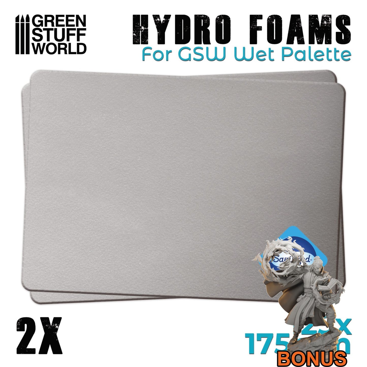 Green Stuff World Hydro Foam Sheet 125x175mm (Pack x2)