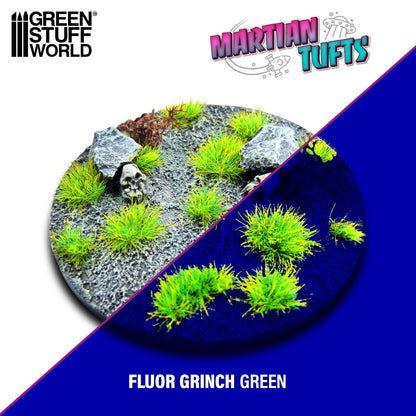 Green Stuff World Martian Tufts 6mm - FLUOR GRINCH GREEN - view 4