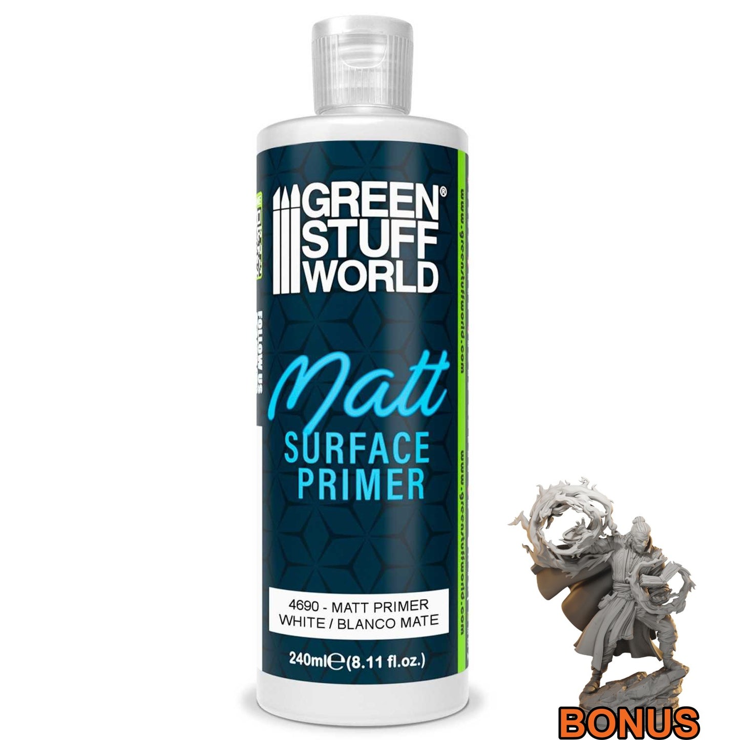 Green Stuff World Matt Surface Primer White 240ml