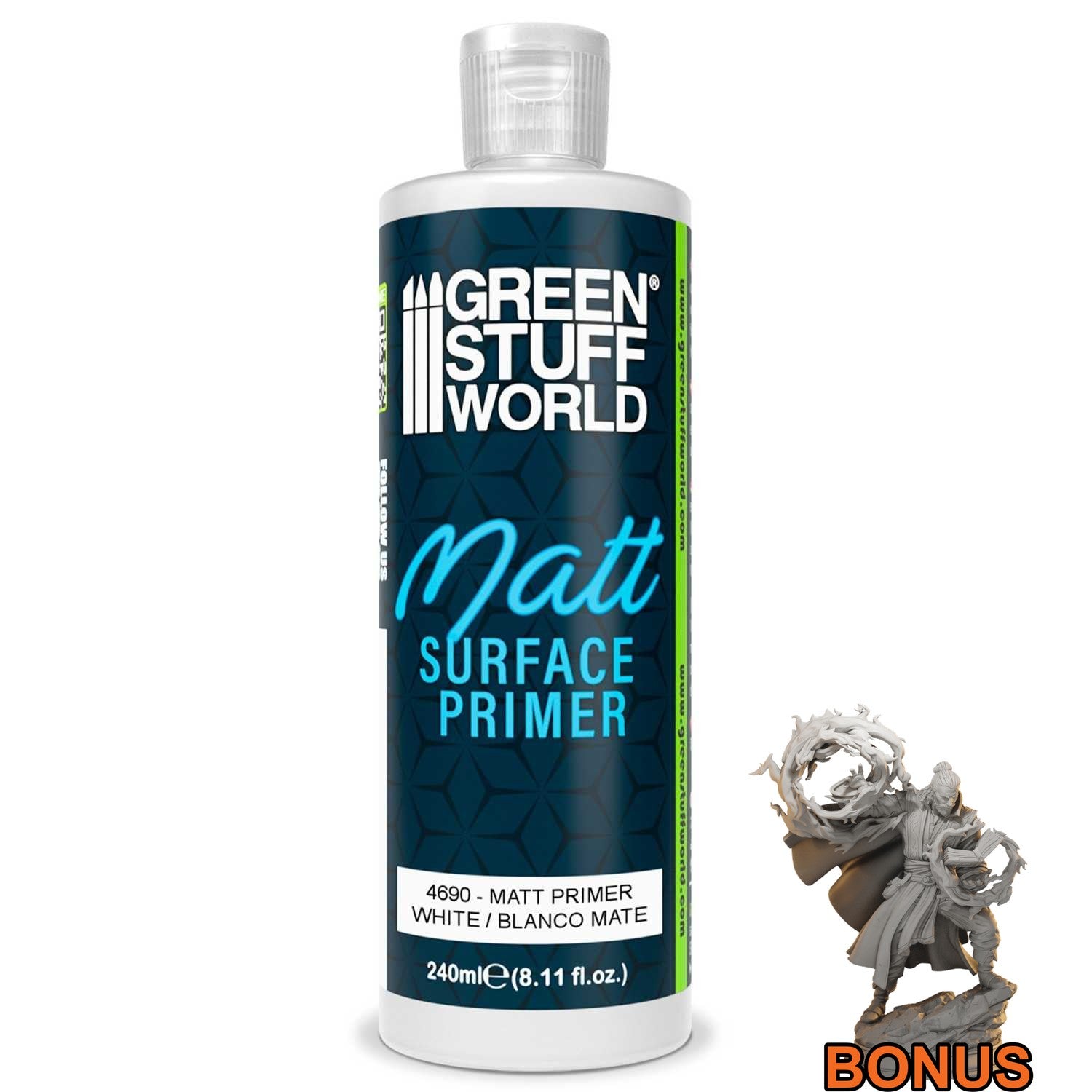 Green Stuff World Matt Surface Primer White 240ml