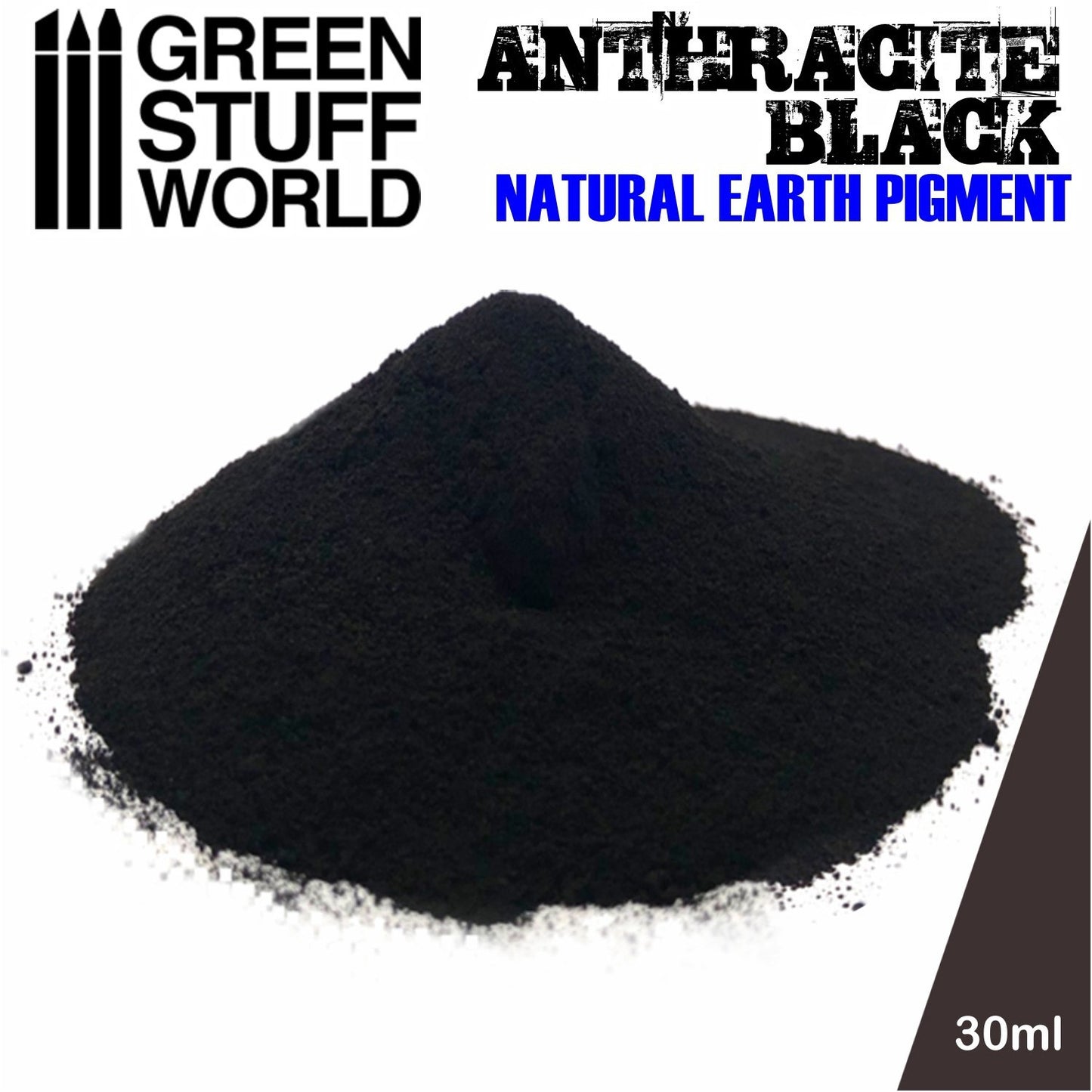 Green Stuff World Paint Pot - ANTHRACITE BLACK pigments 30ml - view 2