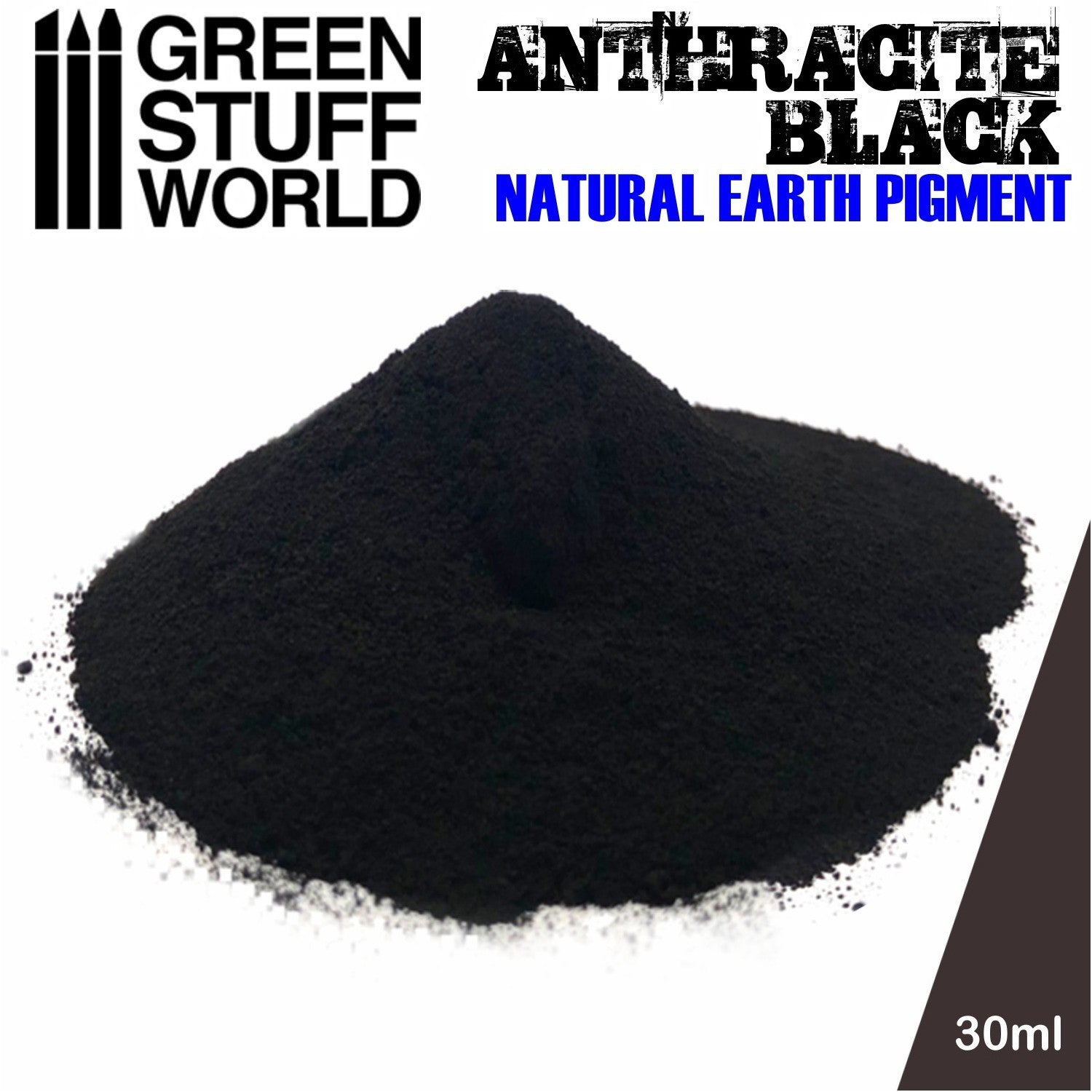 Green Stuff World Paint Pot - ANTHRACITE BLACK pigments 30ml - view 2