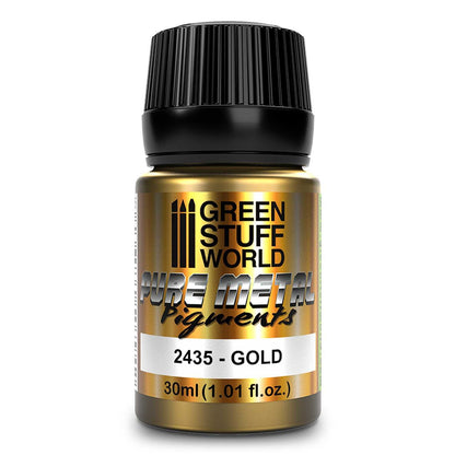 Green Stuff World Paint Pot - Pure Metal - GOLD pigments 30ml - view 4