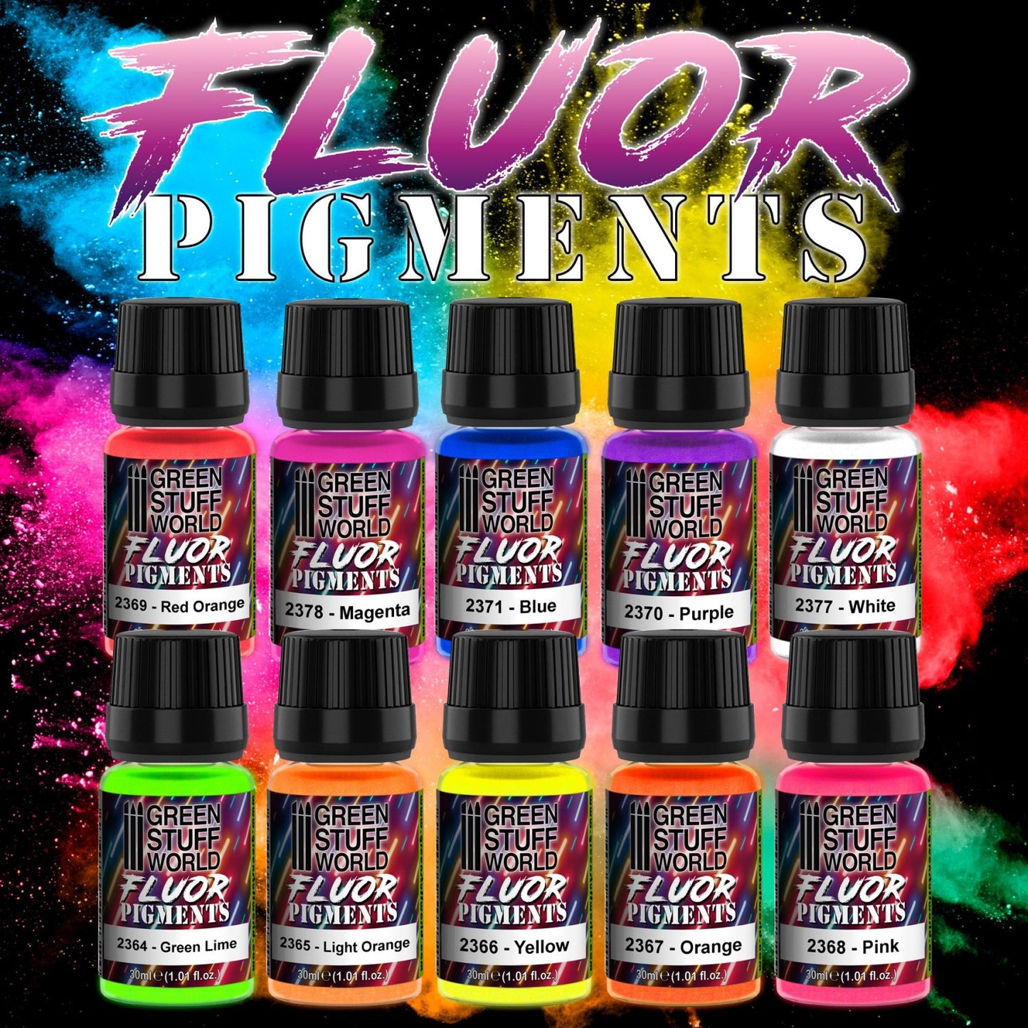 Green Stuff World Pigment Fluor Green Lime 30ml - view 2