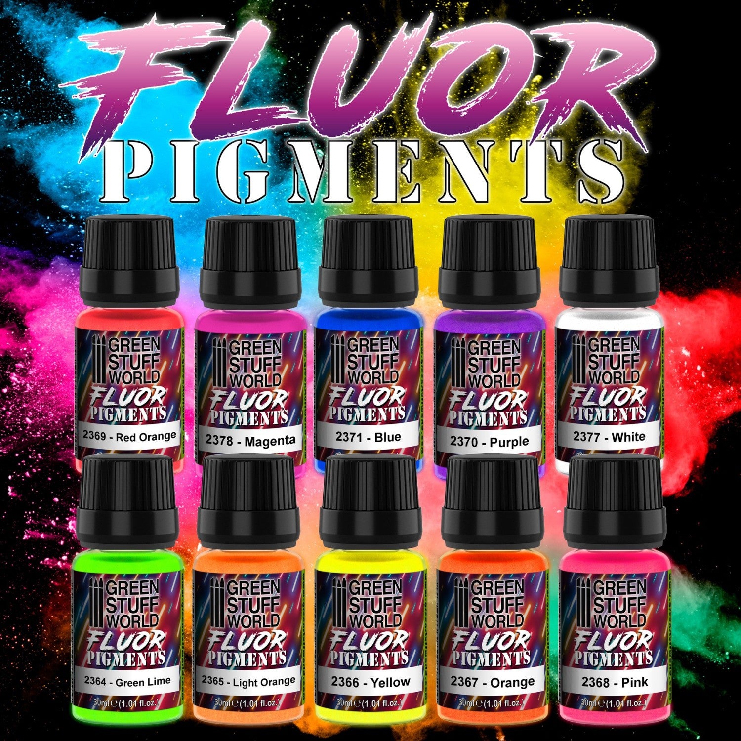 Green Stuff World Pigment Fluor Green Lime 30ml - view 2