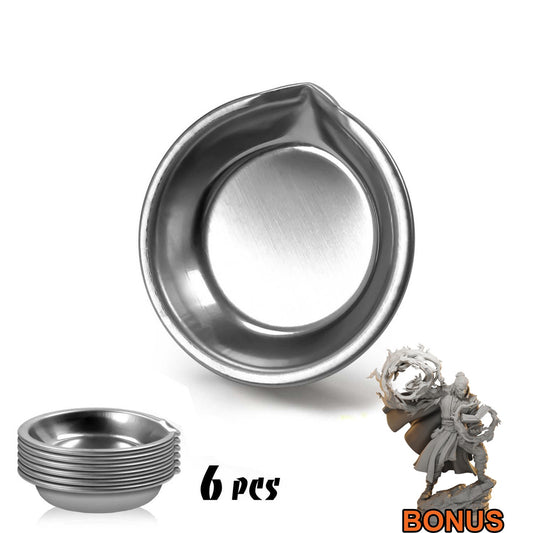 Green Stuff World Stainless Steel Paint Wells (Pack x6)