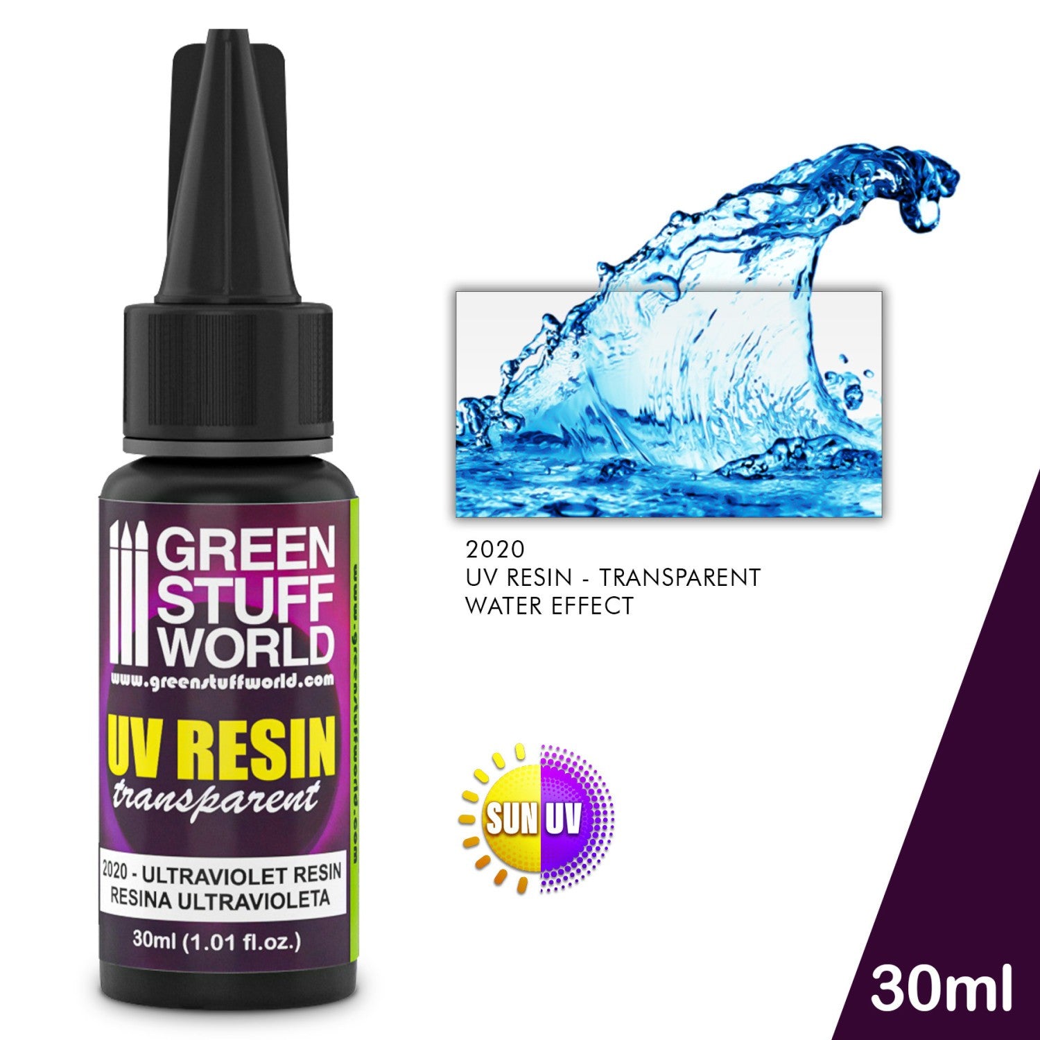 Green Stuff World UV Resin 30ml - Clear Water Effect - view 5