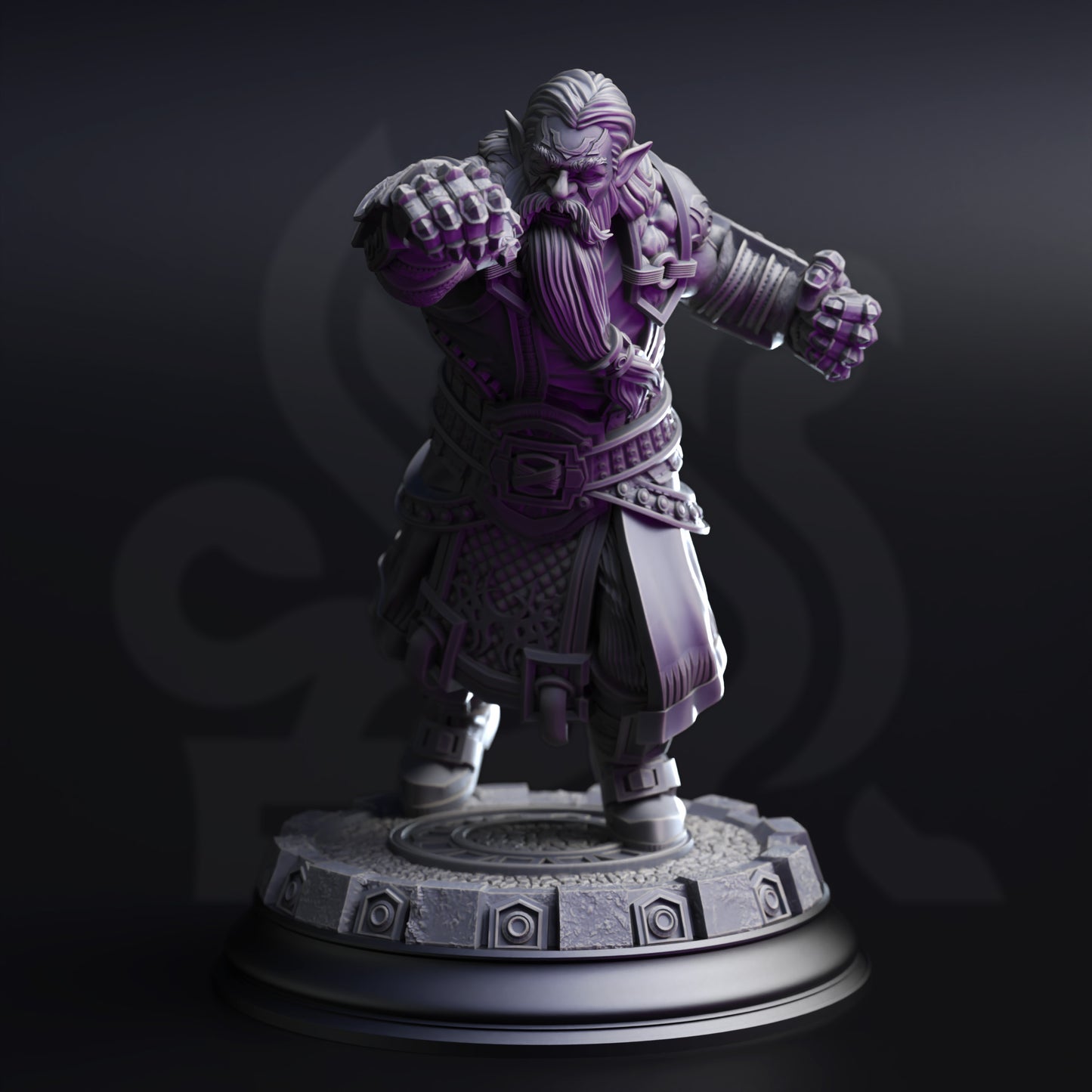 Guthdin –  Dark Dwarf Pugilist Brawler of the Abyss