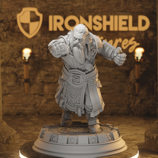 Guthdin –  Dark Dwarf Pugilist Brawler of the Abyss