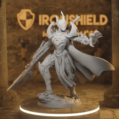 Hand of Logos DnD miniature 360 turntable animation
