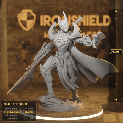 Hand of Logos Construct Fighter DnD miniature 3D printed resin tabletop RPG figure