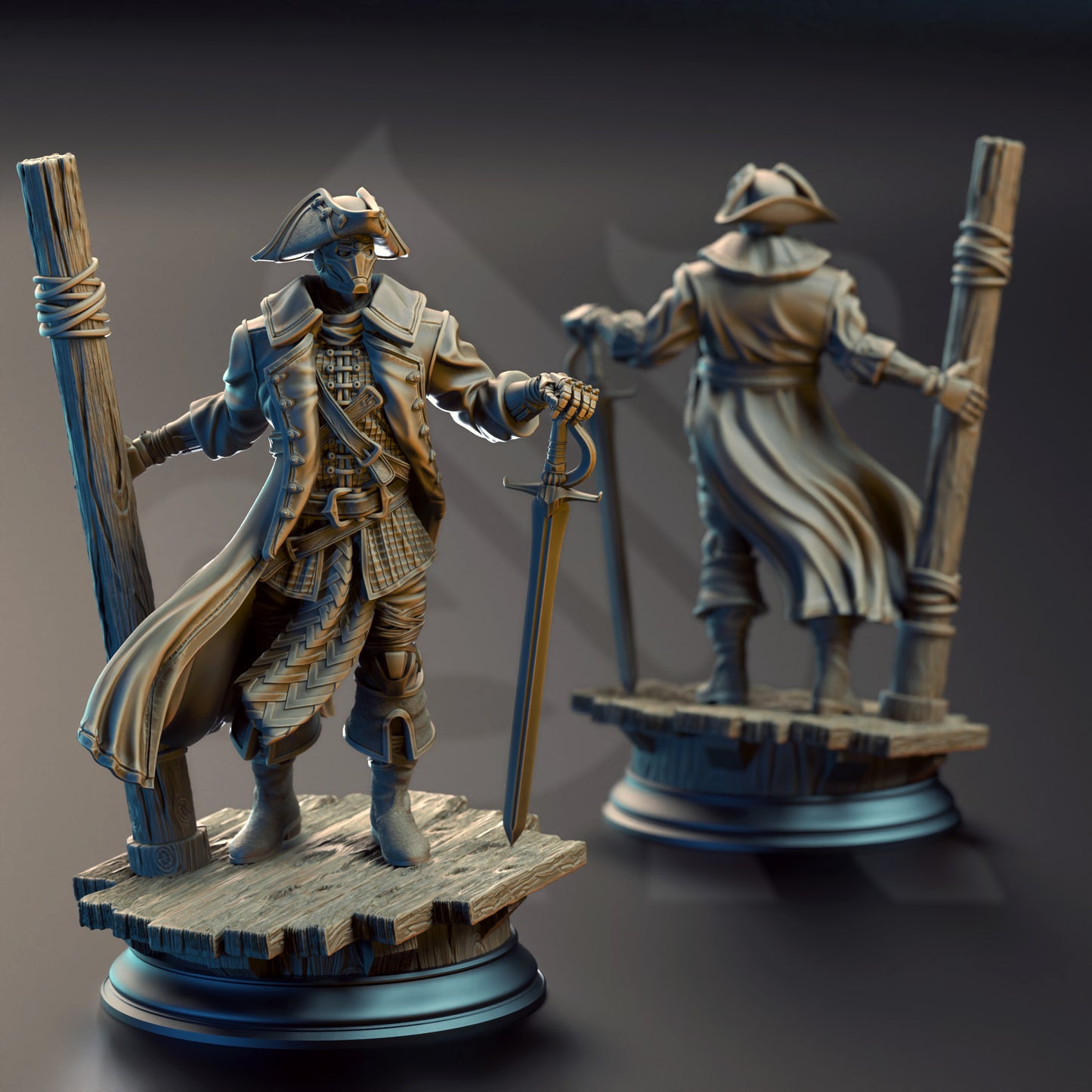 Harvold Blue Eyes – Automaton Masked Pirate Commander