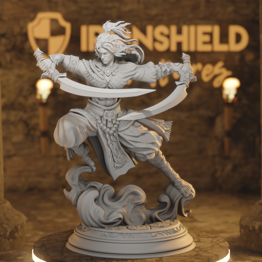 Hudin Air Genasi Sword Dancer Fighter Assassin