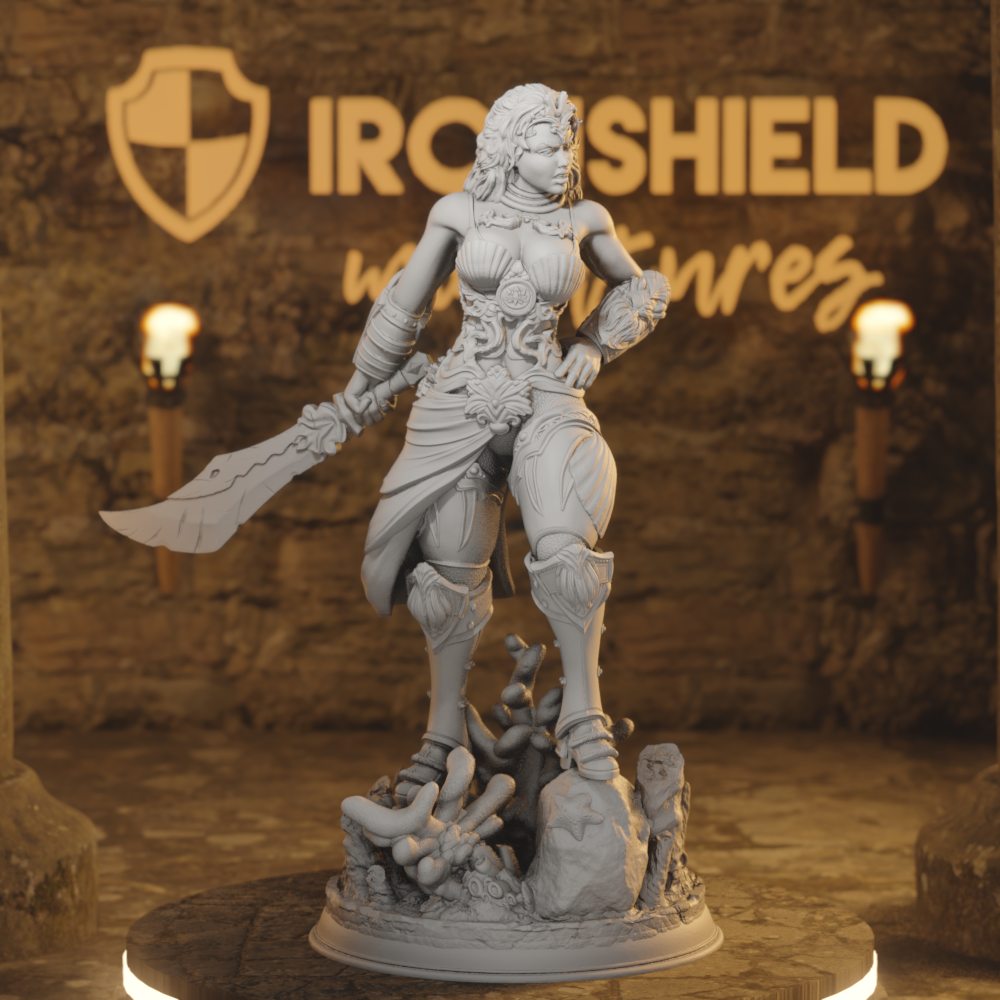 Triton Female Sea Fighter - Inedra-Ki Warrior