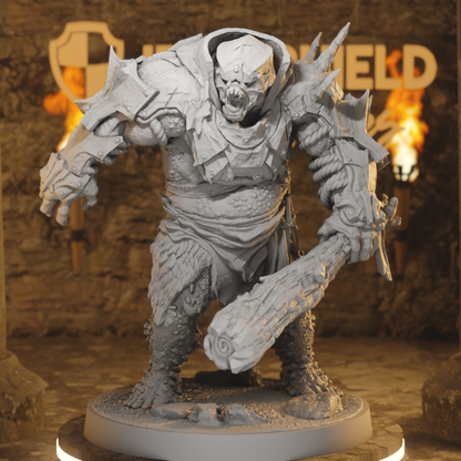 Ironcrag Ogre 1 Ogre DnD miniature 3D printed resin tabletop RPG figure