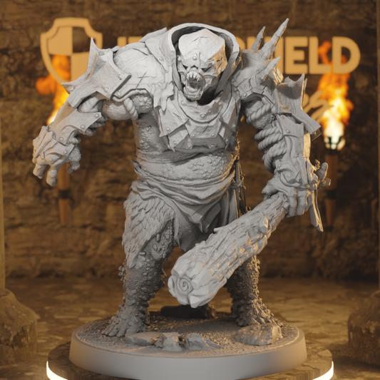 Ironcrag Ogre 1 Ogre DnD miniature 3D printed resin tabletop RPG figure