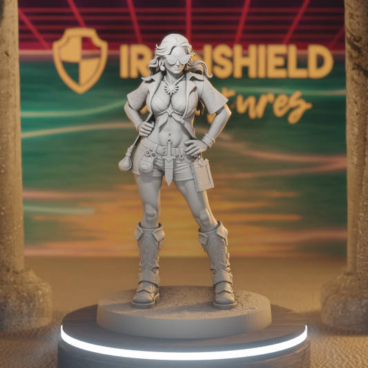 Jess Seabreeze Human Rogue DnD miniature 3D printed resin tabletop RPG figure