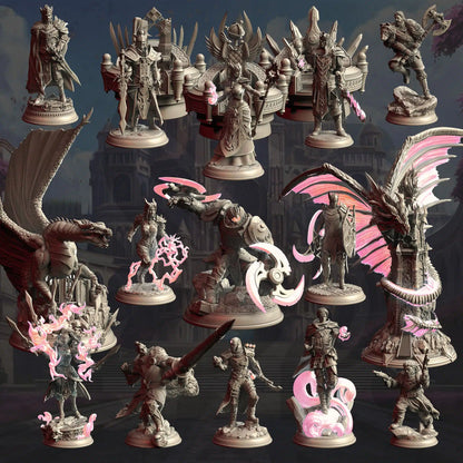 The Siege of Nirloom - DND 5e Starter Campaign - Full Set 15 Figures + Maps + Characters Sheets D&D