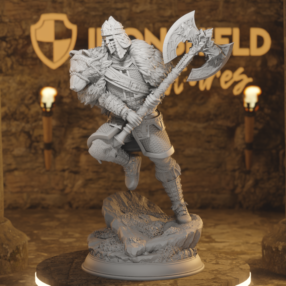 King Hjolmir Viking Barbarian Fighter Paladin