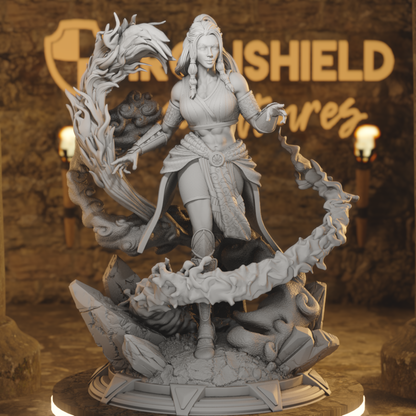 Elemental Energies - DND 5e Starter Campaign - Full Set 13 Figures + Maps + Characters Sheets D&D