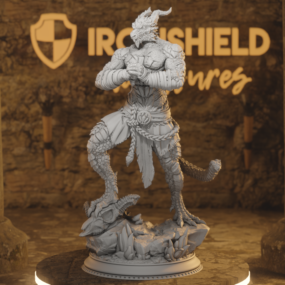 Kuthrak’va - Dragonborn Pugilist Beastfolk Warrior 32mm