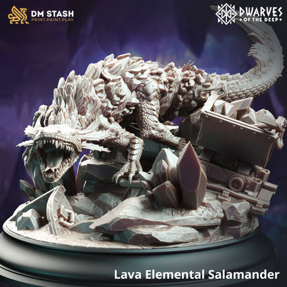 Lava Elemental Salamander Monster