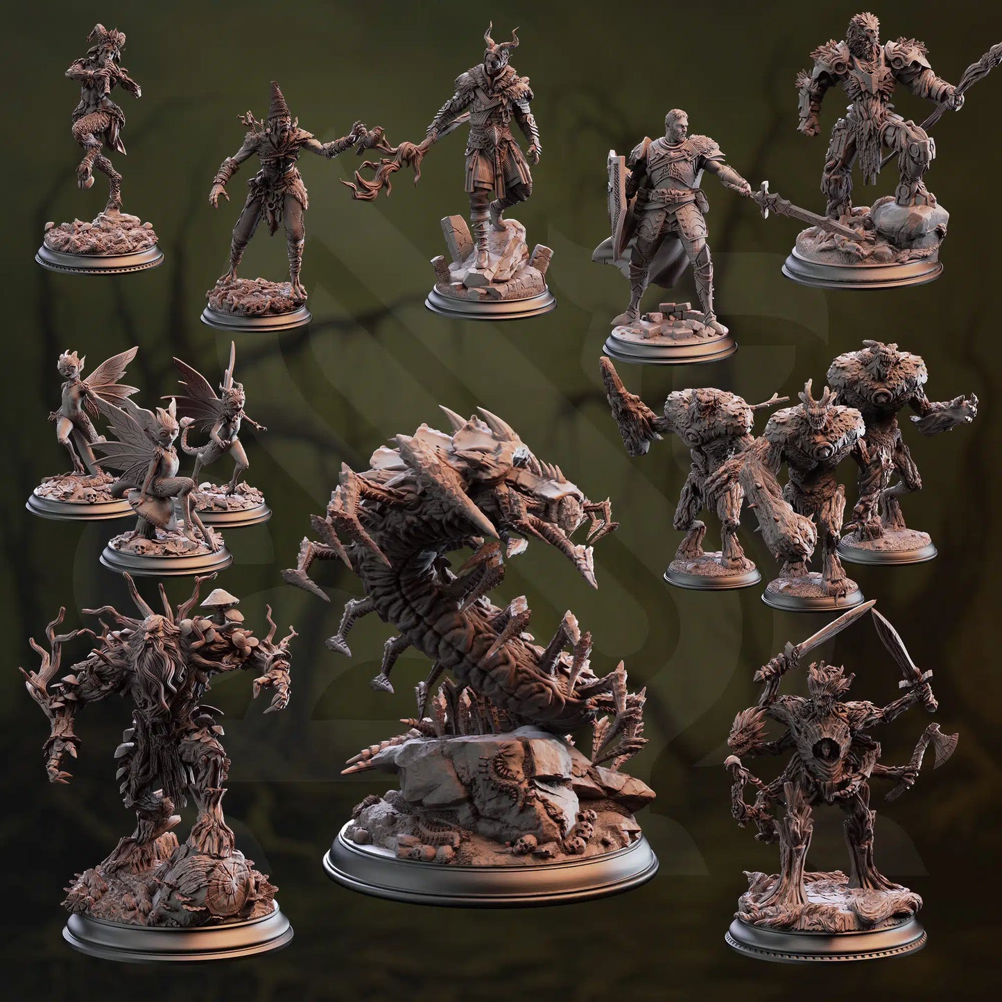 A New Leaf - DND 5e Starter Campaign - Full Set 14 Figures + Maps + Characters Sheets D&D