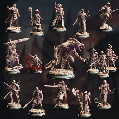 The Baldurian Inquisition - DND 5e Starter Campaign - Full Set 16 Figures + Maps + Characters Sheets D&D