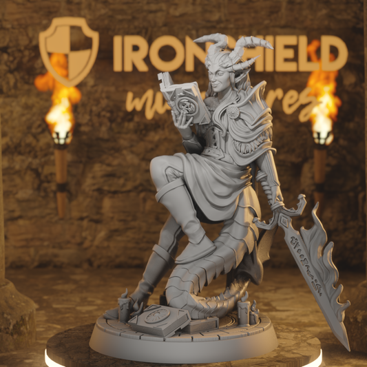 Master Invoker Fiend Warlock DnD miniature 3D printed resin tabletop RPG figure