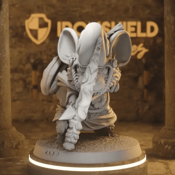Merrick Dimsby DnD miniature 360 turntable animation
