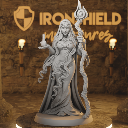 Miriel Human Woman Sorcerer Potion DnD miniature 3D printed resin tabletop RPG figure