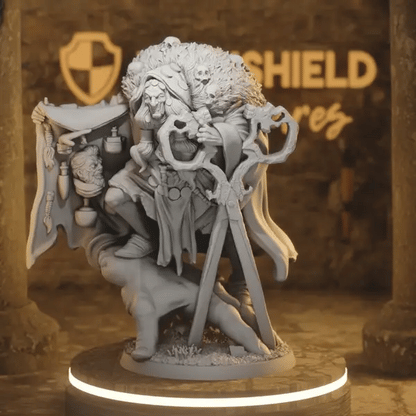 Momma Snips DnD miniature 360 turntable animation