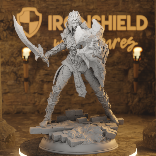 Drow Moon Paladin Cleric Fighter - Mrina