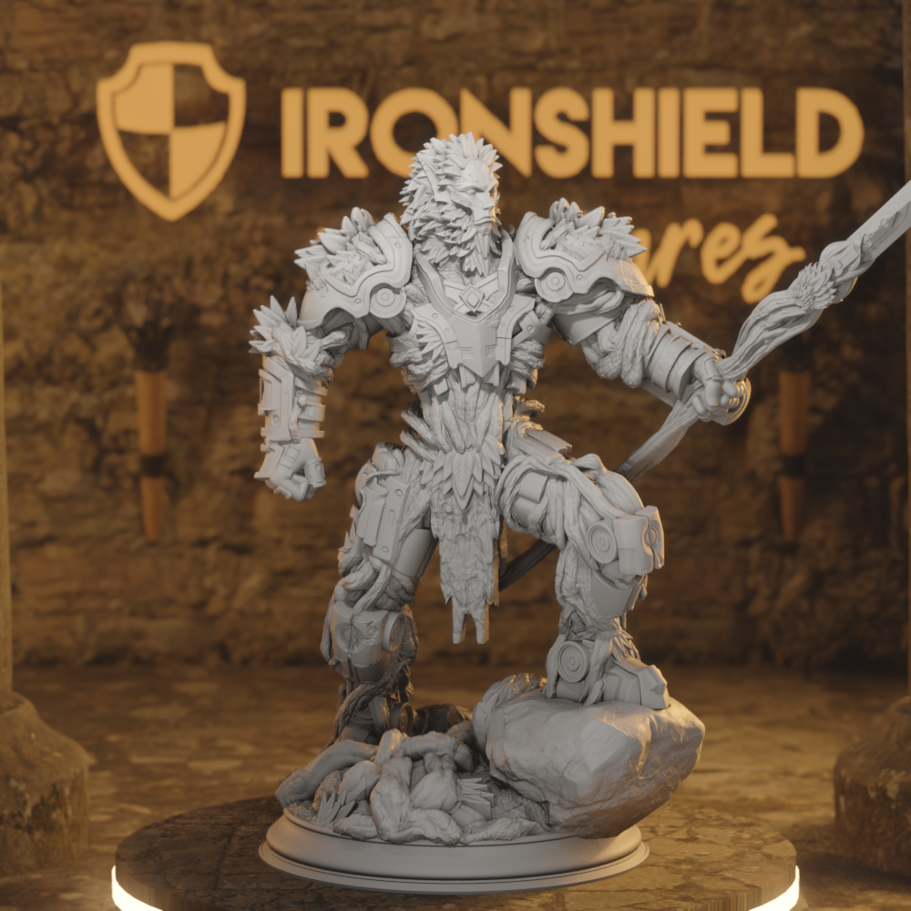 Warforged Druid - Myrion Stoneheart Warrior Beastfolk