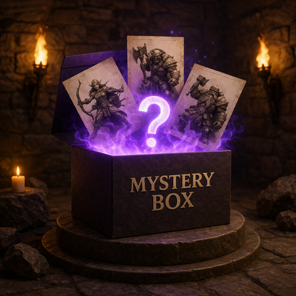 MYSTERY BOX - 3/6/9 D&D Minis DnD miniature 3D printed resin tabletop RPG figure front view